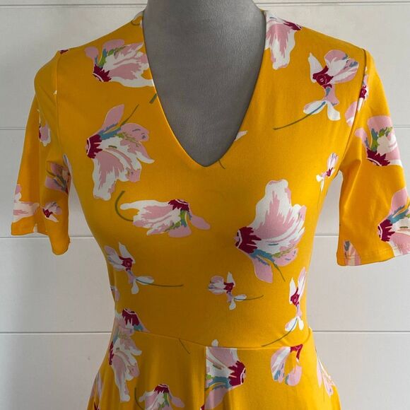 Agnes & Dora Essential Maxi Dress Baby Suede Falling Iris Gold - Sz S NWT/001 - Picture 3 of 12